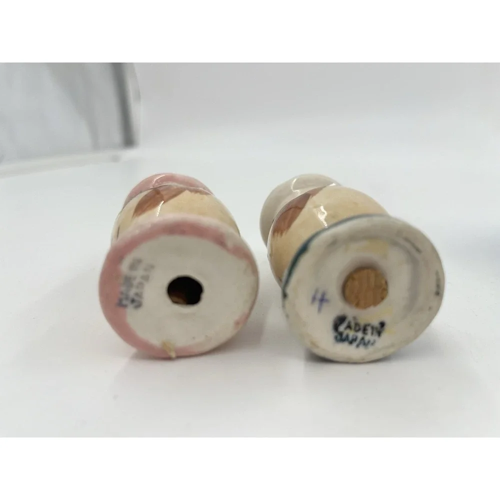 Vintage Lot 4 Salt And Pepper Shakers Some Japan Various Kinds Handy Flame